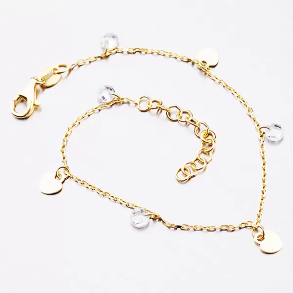 Náramok s príveskami a zirkónmi B2100130-1132-SLX