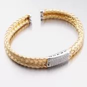 Masívny náramok so zirkónmi B1903778-2196-SLX