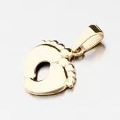 Zlatý prívesok - chodidlá 13-384