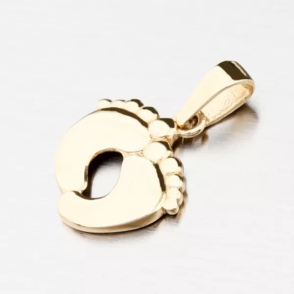 Zlatý prívesok - chodidlá 13-384