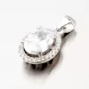 Oválny prívesok so zirkónmi HST-13273