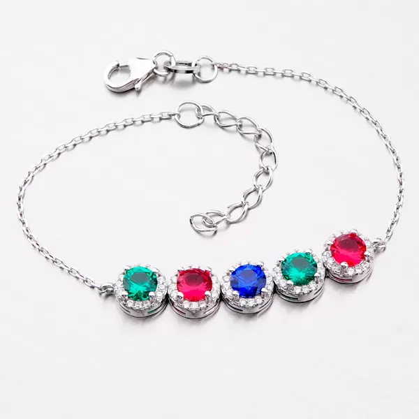 Náramok s farebnými kameňmi B1603144-1905-SLX