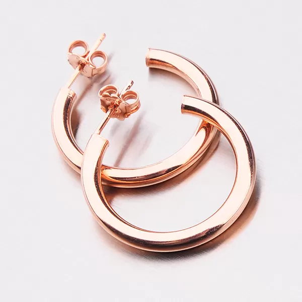 Masívne pozlátené kruhy E1400040-1324-SLX