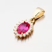 Prívesok s rubínom 13-374