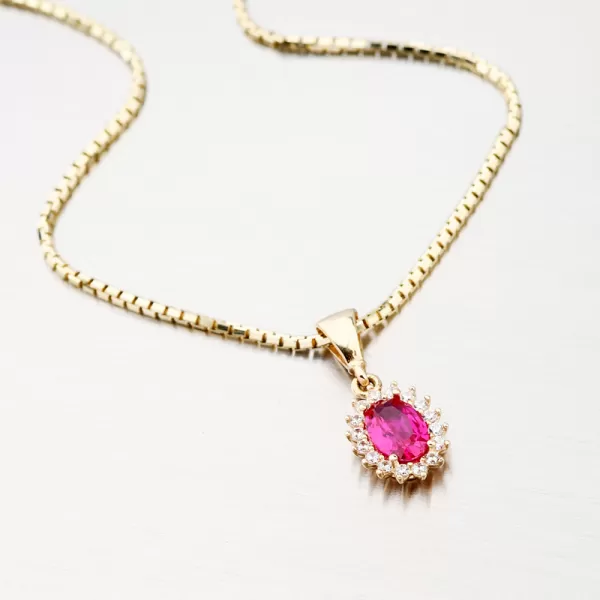 Prívesok s rubínom 13-374