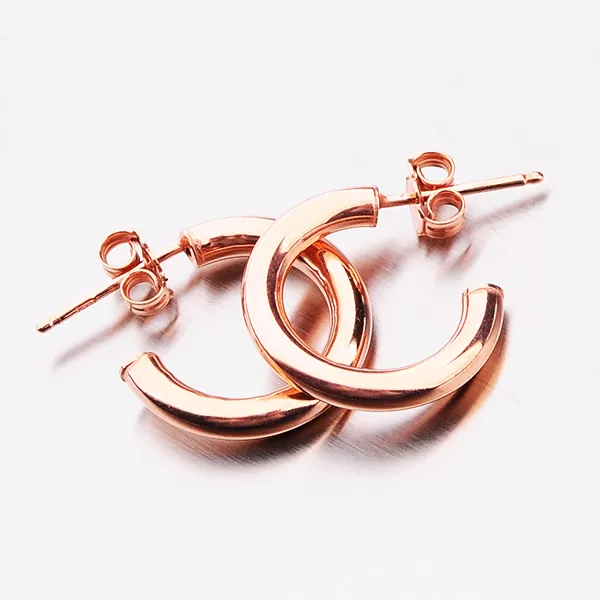 Masívne pozlátené kruhy E1400030-1234-SLX