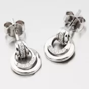 Strieborné náušnice so zirkónmi UPST-121888