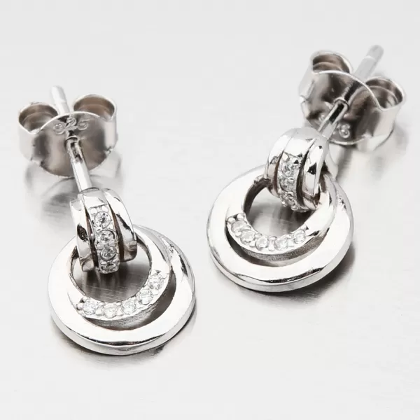 Strieborné náušnice so zirkónmi UPST-121888