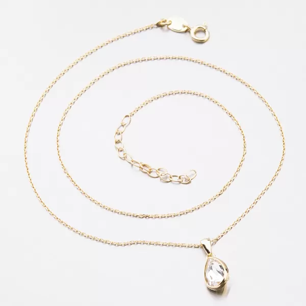 Strieborný pozlátený náhrdelník N1400413-2120-SLX