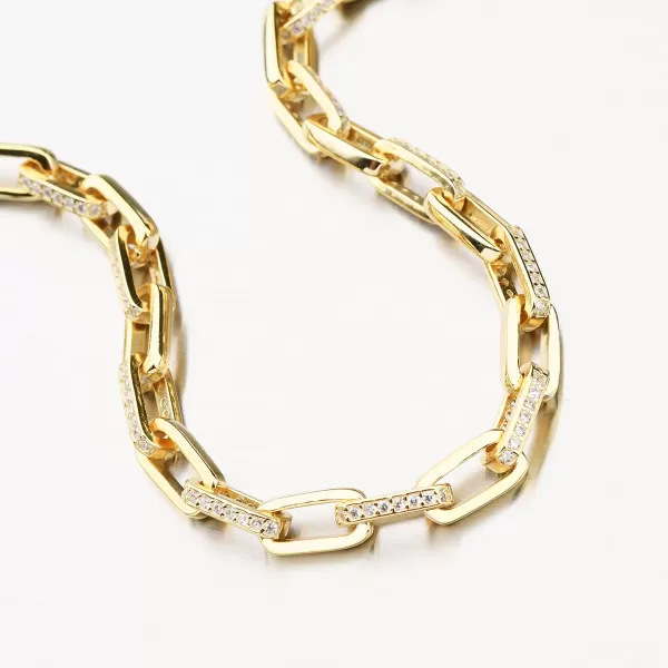 Dámsky náramok strieborný 925 zirkón pozlátený B1901562-1905-SLX