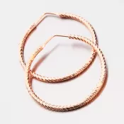 Kruhy vo farbe ružového zlata 35 mm E2000856-0809-SLX