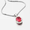 Prívesok s červeným zirkónom HST-13274