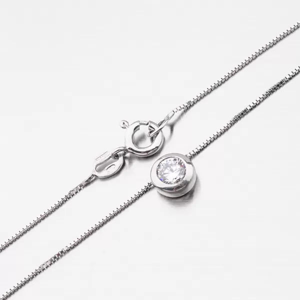 Strieborný náhrdelník so zirkónom N1300002-0871-SLX