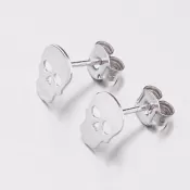 Strieborné náušnice kôstky - lebka E1403798-1507-SLX