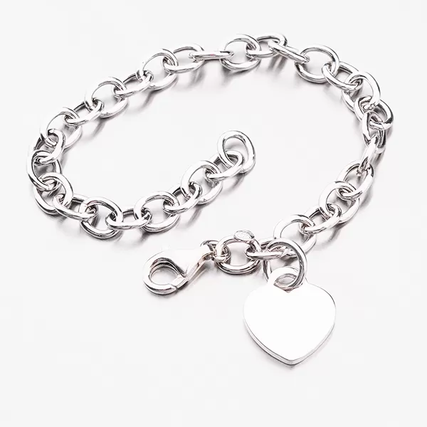 Strieborný náramok so srdiečkom B1300493-1264-SLX