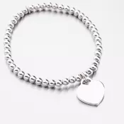 Strieborný náramok s príveskom B1400714-1264-SLX