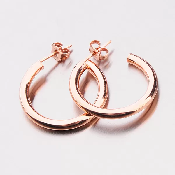 Masívne pozlátené kruhy E1400040-1324-SLX