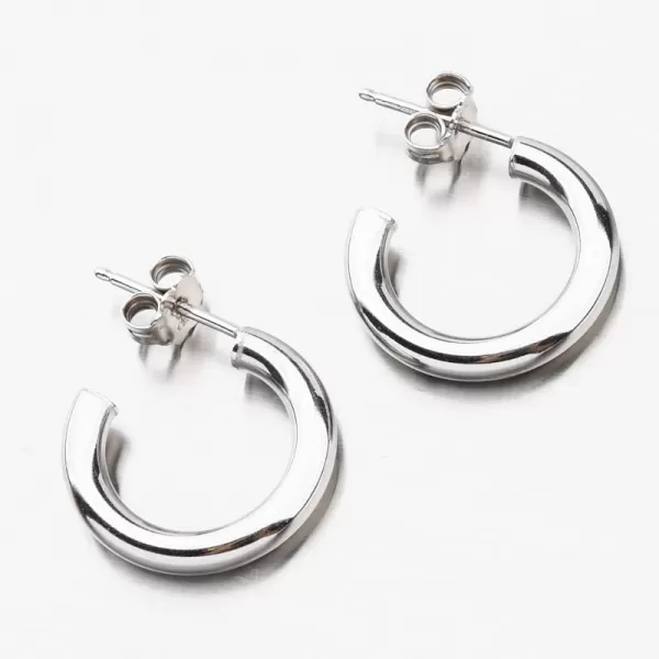 Masívne kruhy zo striebra E1400032-1234-SLX