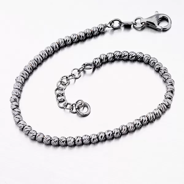 Gravírovaný náramok v čiernej farbe B1400550-0048-SLX