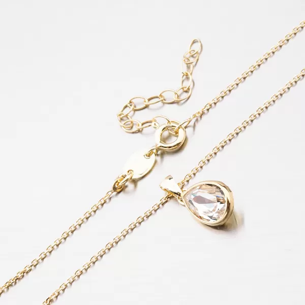 Strieborný pozlátený náhrdelník N1400413-2120-SLX