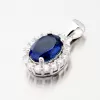 Oválny prívesok s modrým zirkónom HST-13249