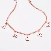 Pozlátený náramok s príveskami a zirkónmi B2001468-0331-SLX