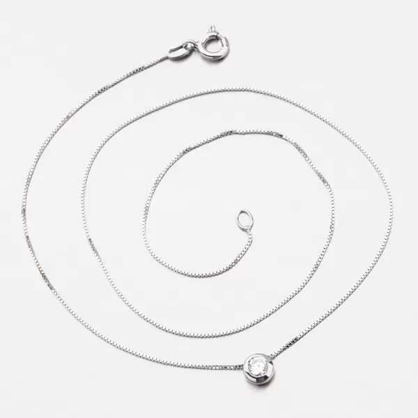 Strieborný náhrdelník so zirkónom N1400008-0871-SLX