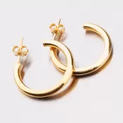 Silné pozlátené kruhy E1400041-1234-SLX