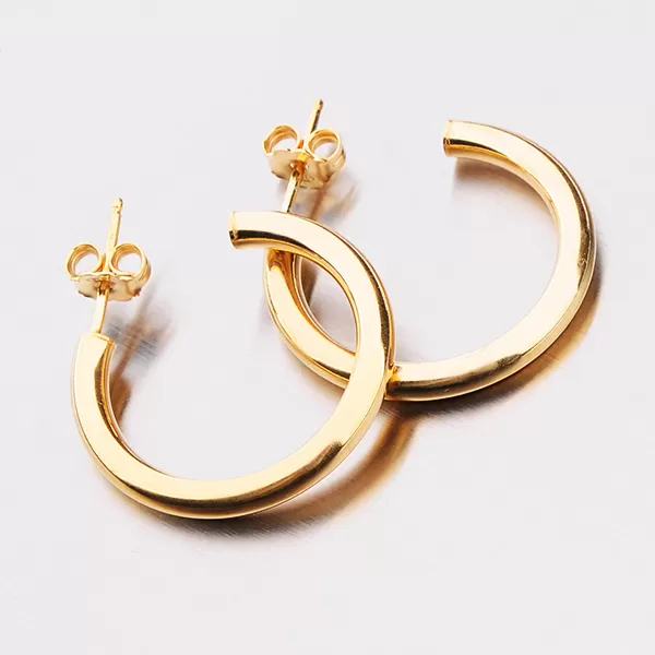 Silné pozlátené kruhy E1400041-1234-SLX