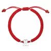 Kabbalah náramok proti uhranutiu so strieborným štvorlístkom 13001.3 červený