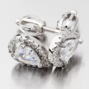 Dámske náušnice strieborný 925 zirkón UPST-122019S