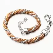 Pletený trojfarebný náramok B1300518-1264-SLX