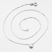 Strieborný náhrdelník so zirkónom N1300002-0871-SLX
