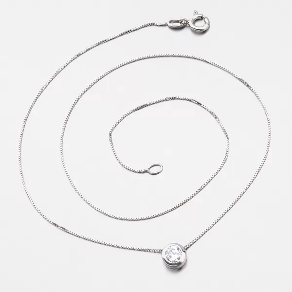 Strieborný náhrdelník so zirkónom N1300002-0871-SLX