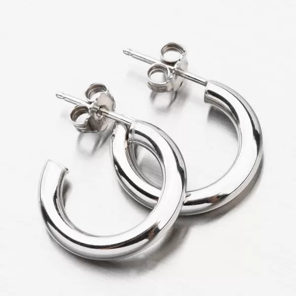 Masívne kruhy zo striebra E1400032-1234-SLX