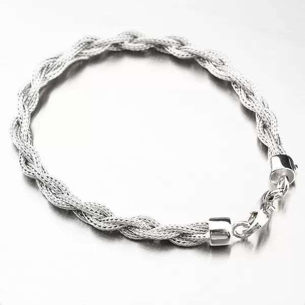 Zapletaný náramok - striebro 925 B1403943-1256-SLX