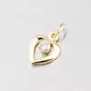 Srdce zo zlata so zirkónom 43-2039