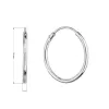 Strieborné náušnice kruhy 61002