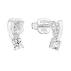 Zlaté náušnice 81008.1 biele zlato s briliantom
