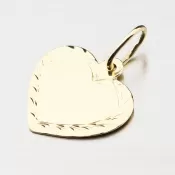 Zlatý prívesok v tvare srdca s gravírovaním 322P-131038