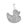 Strieborný prívesok s kryštálmi Swarovski Kačenka 74094.1