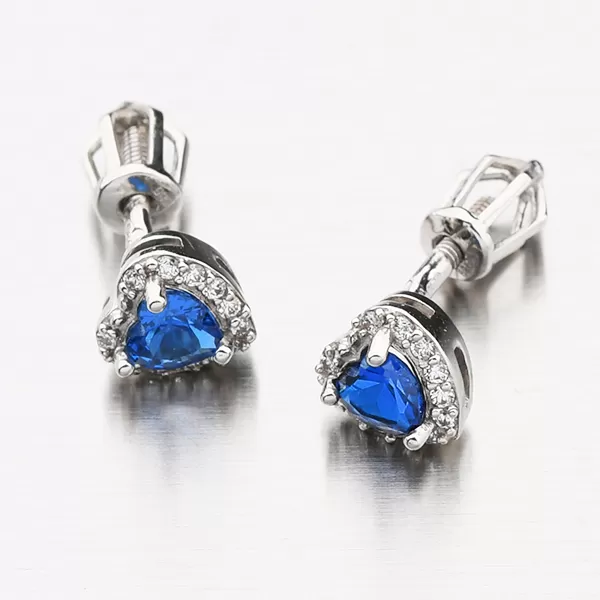 Dámske náušnice biele zlato 585 zirkón 52GZ-8015BTMB-SR