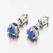 Dámske náušnice biele zlato 585 zirkón 52GZ-8015BTMB-SR