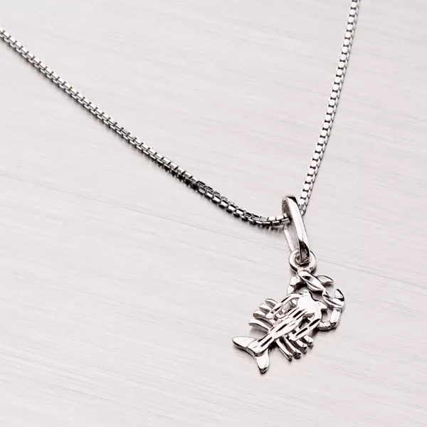 Rak z bieleho zlata 43-2072-06