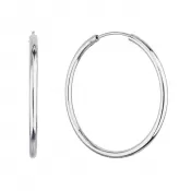 Strieborné náušnice kruhy 61005