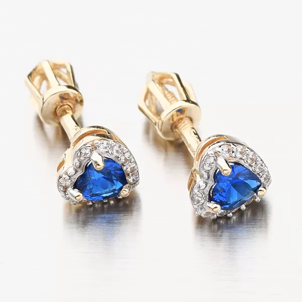 Dámske náušnice žlté zlato 585 zirkón 52GZ-8015ZTMB-SR