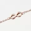 Strieborný pozlátený náramok nekonečno BST-14649/21-R