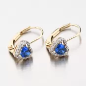 Dámske náušnice žlté zlato 585 zirkón 52GZ-8015ZTMB-KL