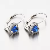 Dámske náušnice biele zlato 585 zirkón 52GZ-8015BTMB-KL