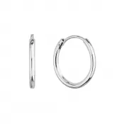 Strieborné náušnice kruhy 61001